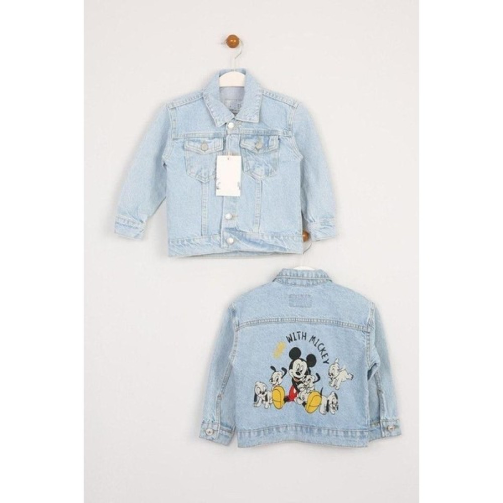 Yiğit Butik Yigit Butik Mickey Köpek Baskılı Erkek Kot Ceket Kız Çocuk Kazak & Süveter & Triko Fiyatı
