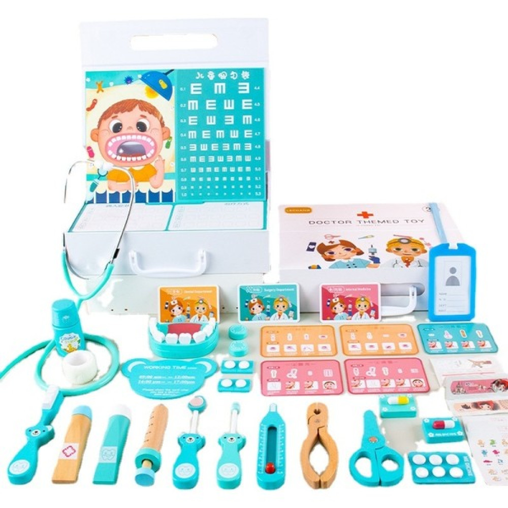 Yiheng Simülasyon Doktor Diş Ahşap Oyuncak Tıbbi Kutu (Yurt Dışından) - Mavi Oyun Seti Fiyatı