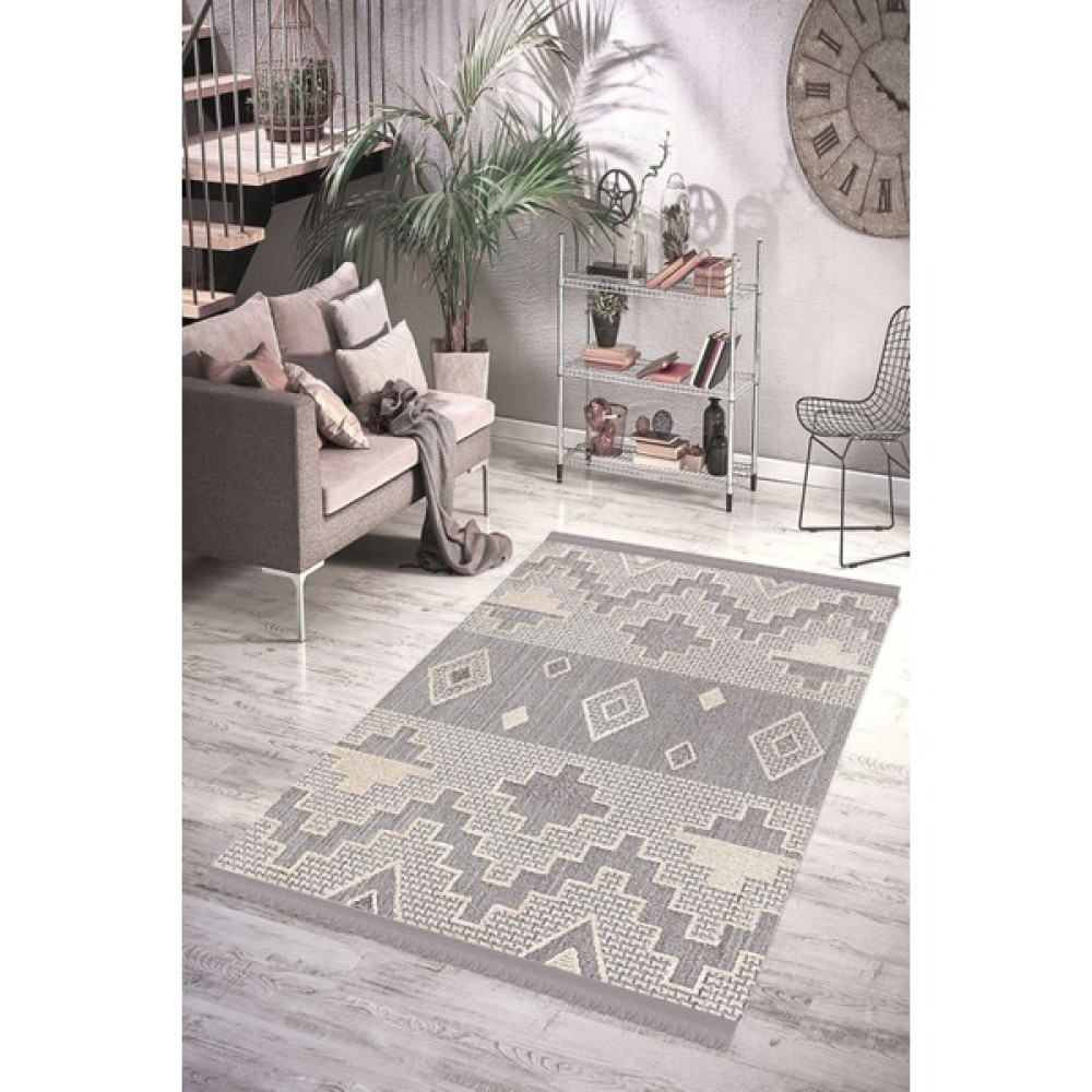 Yıkanabilir Dijital Baskılı Kaymaz Dokuma Taban Salon Halısı ve Yolluk - 60 x 100 cm - Renkli Yolluk Fiyatı
