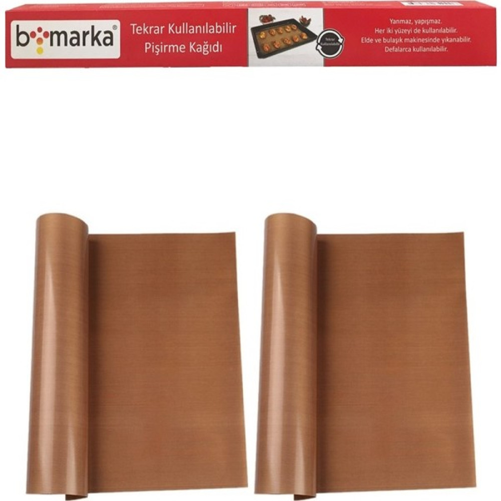 Yıkanılabilir Fırın Kağıdı & Mangal Örtüsü 2'li (Tarım ve Orman Bakanlığı Onaylı) - Kum Rengi Pişirme Kağıdı Fiyatı
