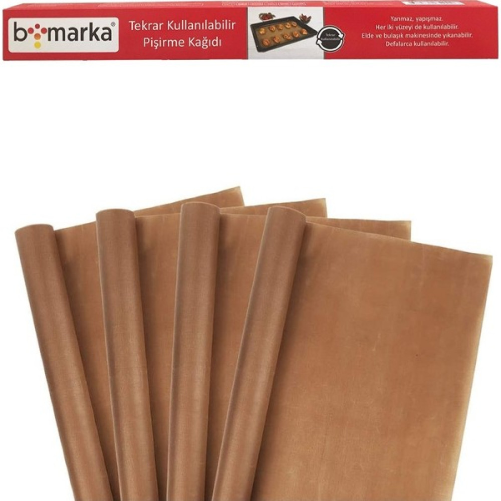 Yıkanılabilir Fırın Kağıdı & Mangal Örtüsü 4'lü (Tarım ve Orman Bakanlığı Onaylı) - 40x33 cm Pişirme Kağıdı Fiyatı
