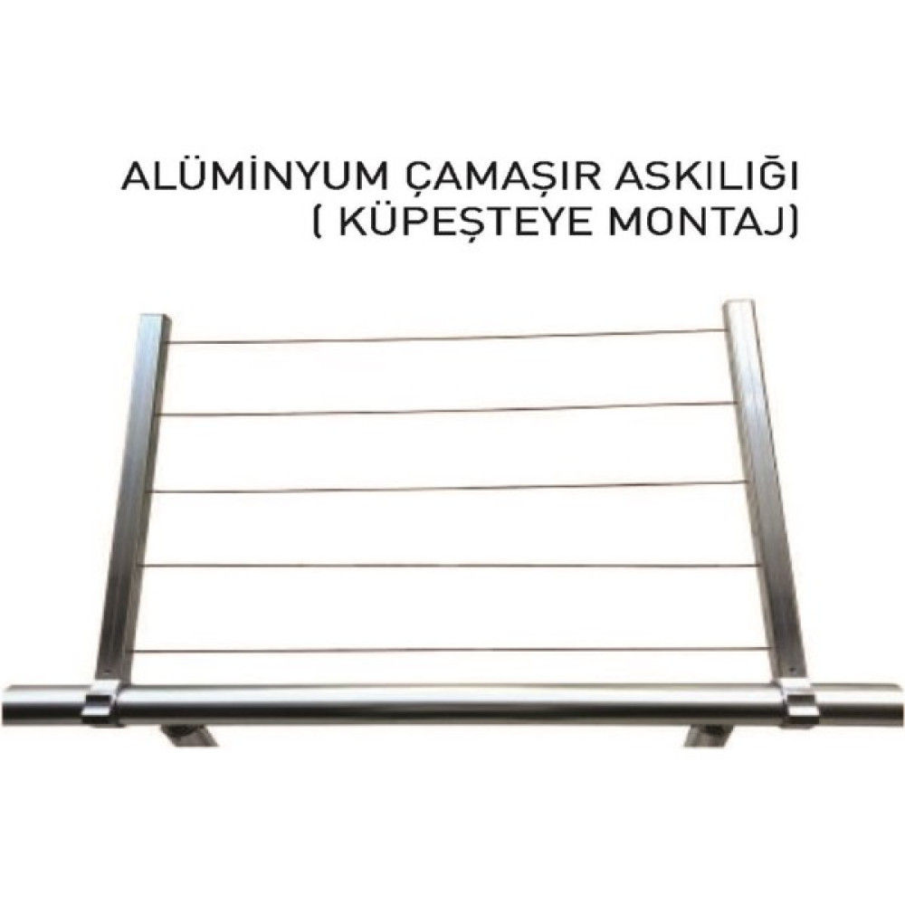 Yıl-Tem Alüminyum Çamaşır Askılığı - Küpeşteye Montajlı Çamaşır Kurutma Makineleri Fiyatı