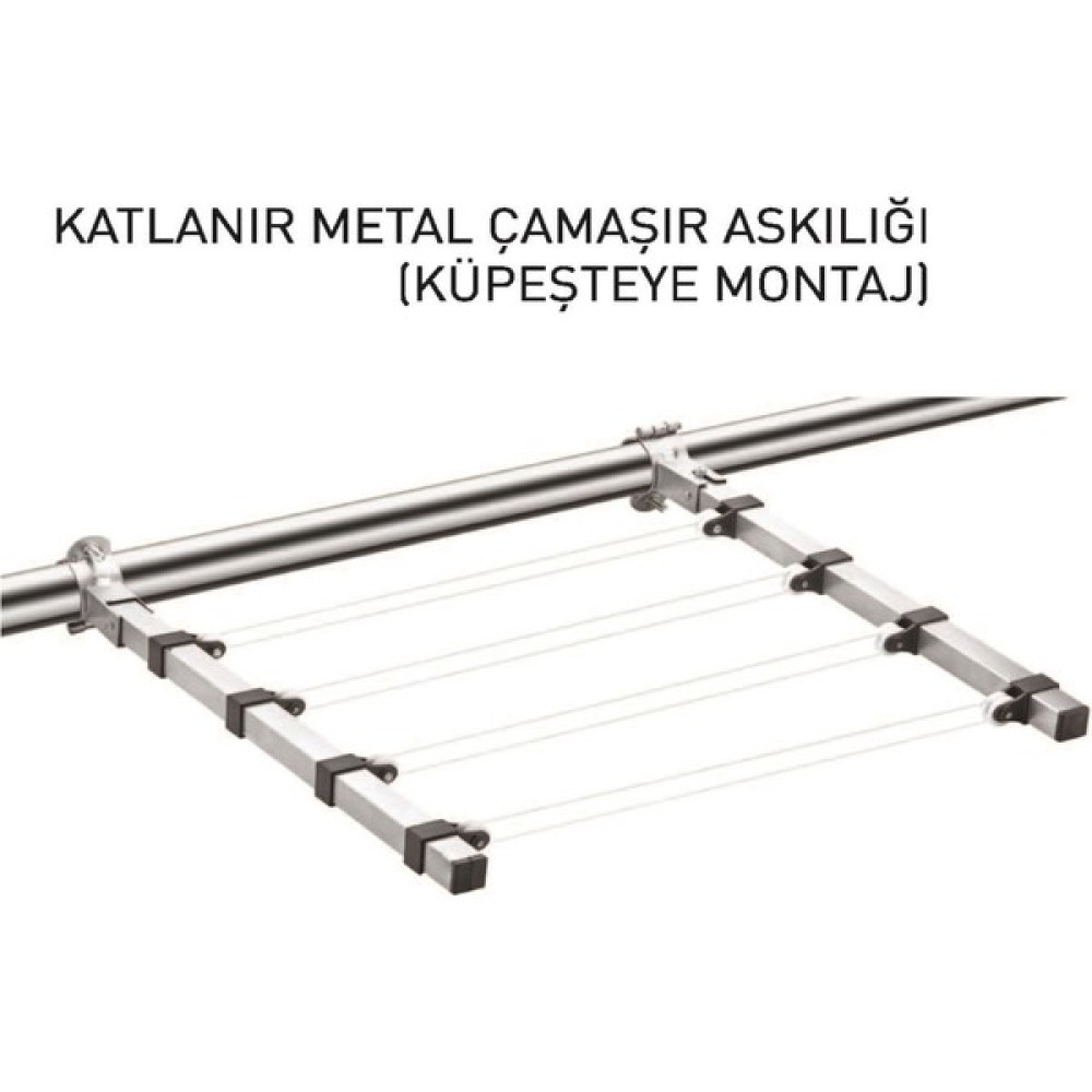 Yıl-Tem Katlanır Metal Çamaşır Askılığı - Küpeşteye Montajlı Çamaşır Kurutma Makineleri Fiyatı