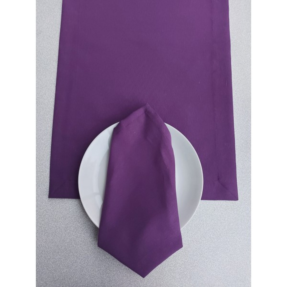 Yılbaşı Mor Runner ve Peçete (6 Adet) - 40 x 140 cm Masa Örtüsü Fiyatı