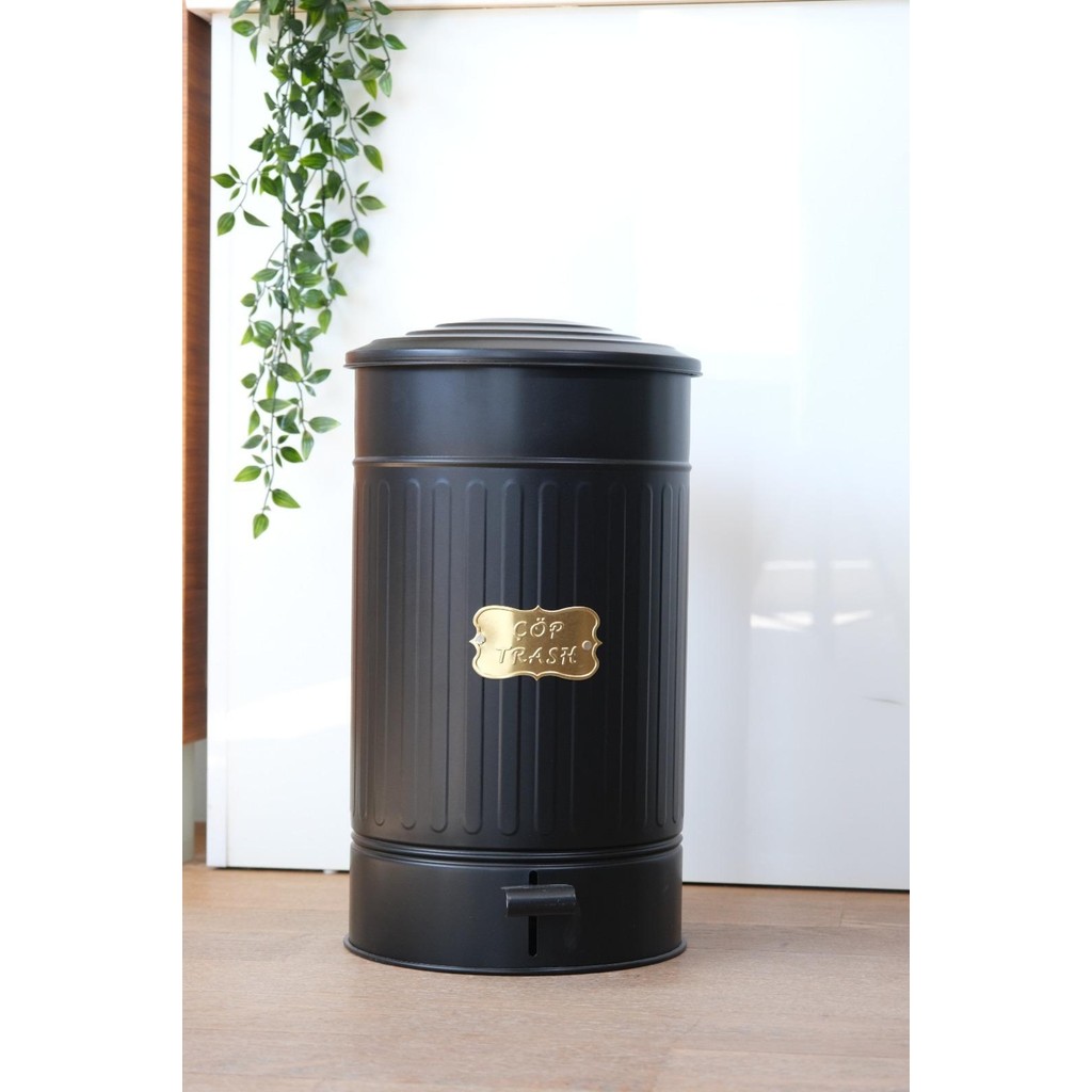 Yıldıray Metal 30 Litrelik Çöp Kovası - Siyah - 30 lt Diğer Fiyatı