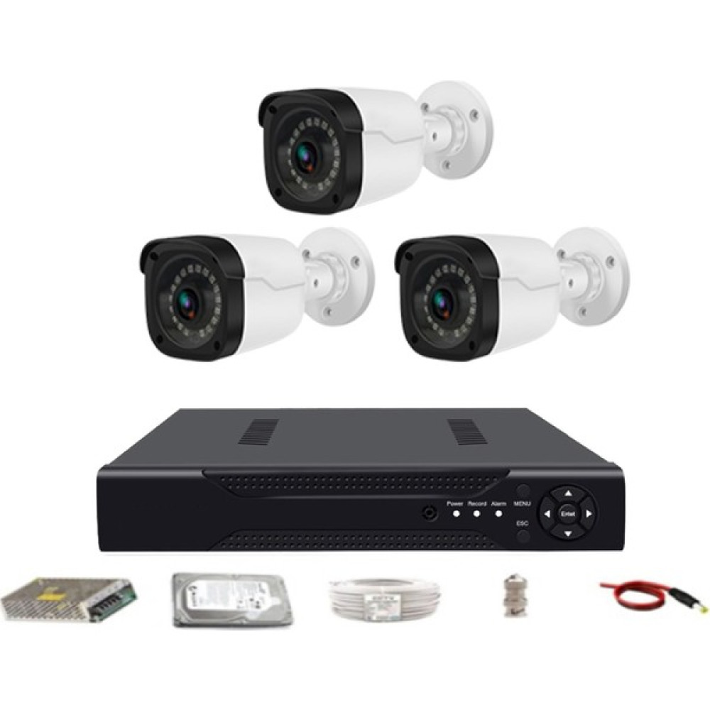Yıldırım Group 3'lü 5mp Sony LENSLİ+H265 Kayıt Cihazı Full Paket Güvenlik Kameraları Fiyatı