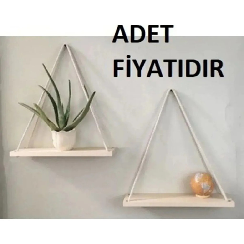 Yıldırım's Home Ahşap Duvar Rafı Ipli Duvar Rafı Fiyatı