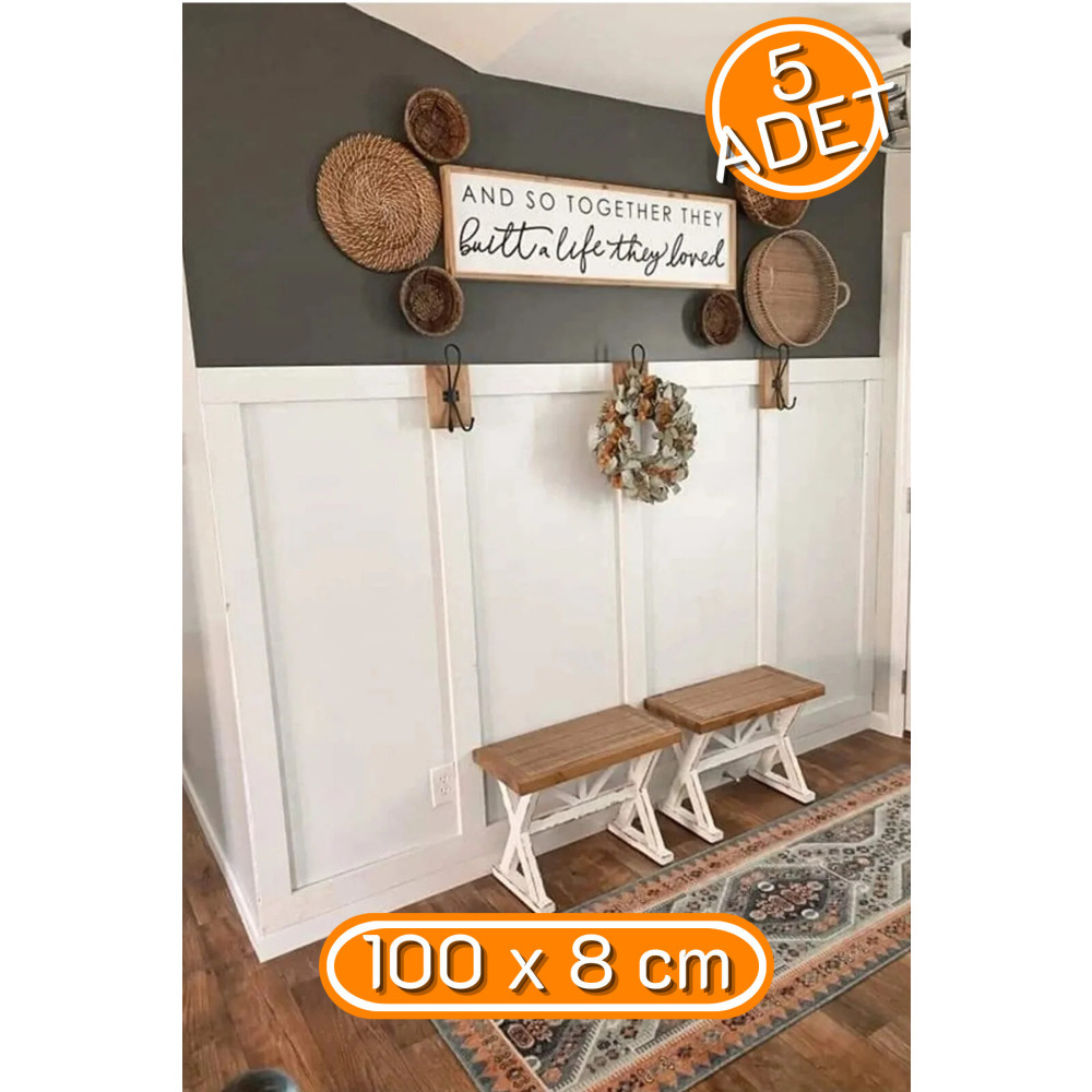 Yıldırıms Home Iskandinav Duvar Çıtası 1 Paket(5 Adet) 100×8 cm Dış Cephe Yalıtım Malzemeleri Fiyatı