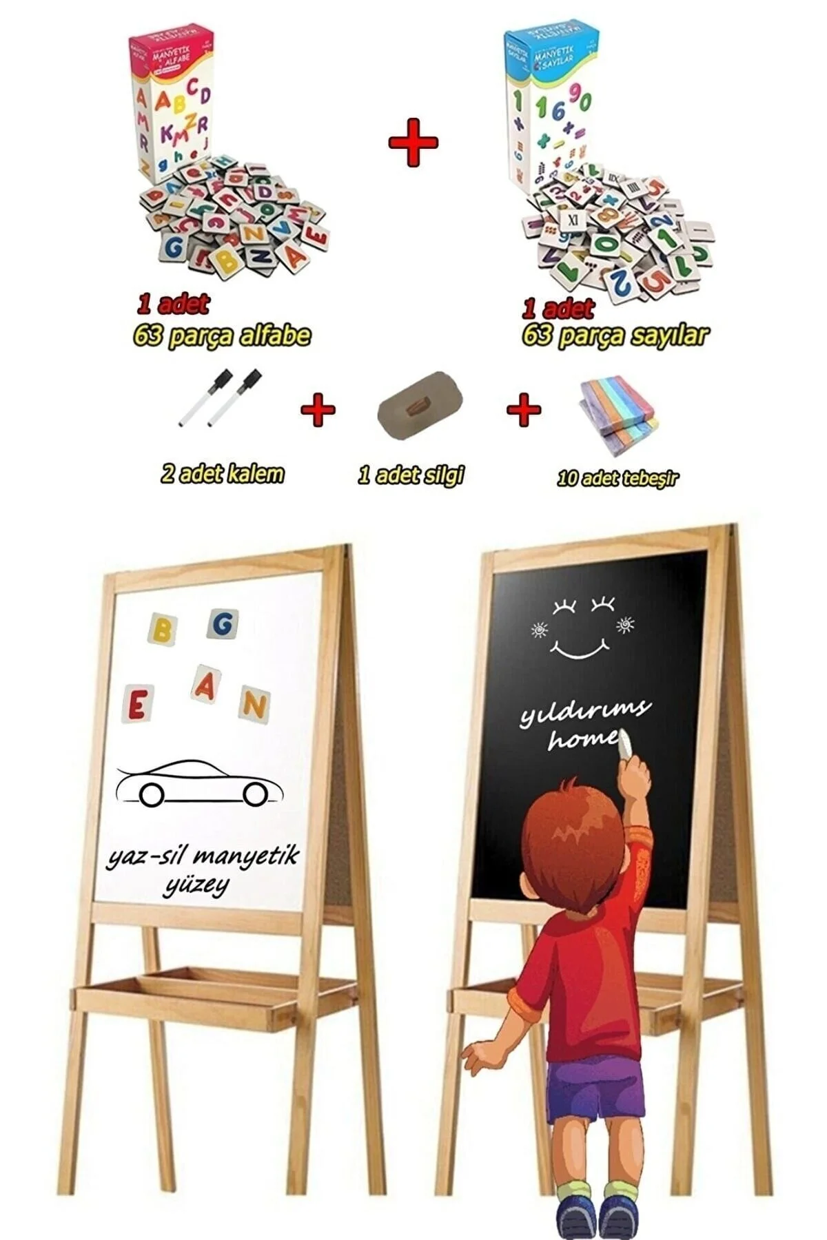 Yıldırıms Home Manyetik Yazı Tahtası 110x45" Kalem & Yazı Gereçleri Fiyatı