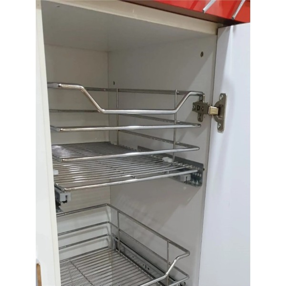 Yıldız Aks Tandem Kısmi Açılım Frenli Raylı Metal Tel Çekmece - 45cm Kapak Nalburiye & Hırdavat Fiyatı