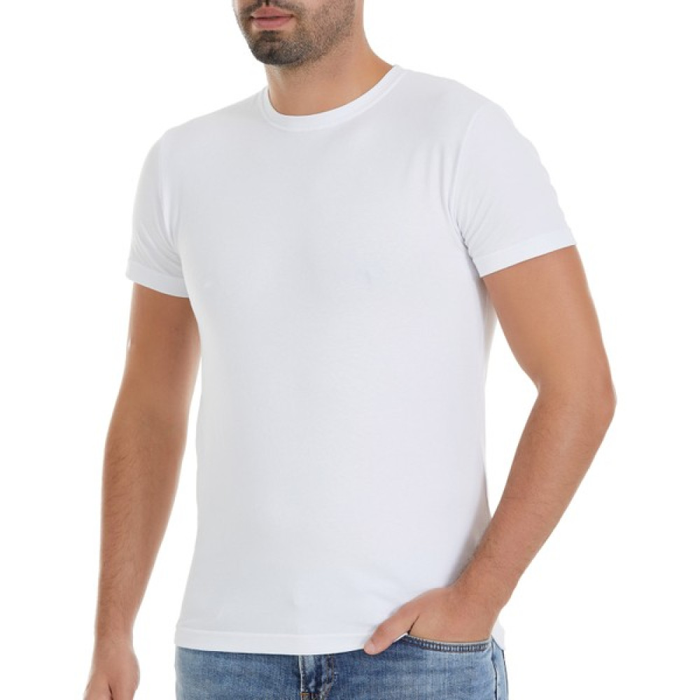 Yıldız Çamaşır Erkek Beyaz 3'lü Paket Kısa Kollu Likralı Tshirt Erkek T-shirt Fiyatı