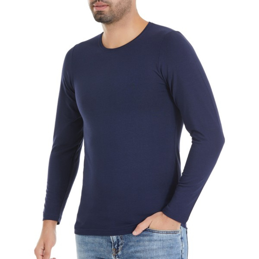 Yıldız Çamaşır Erkek Lacivert 3'lü Paket O Yaka Uzun Kol Modal Tshirt Erkek T-shirt Fiyatı