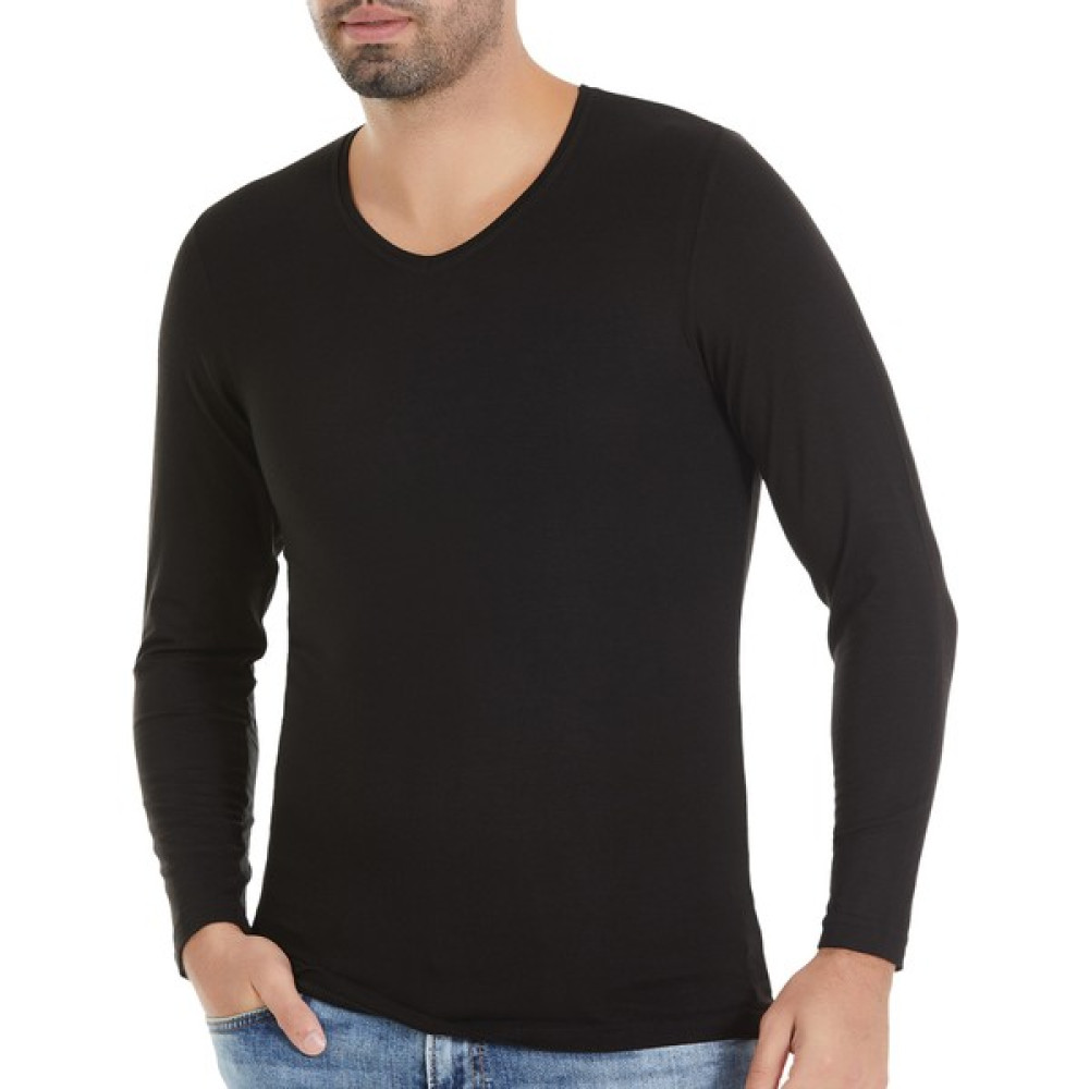 Yıldız Çamaşır Yıldız Erkek Bambu Uzunkol V Yaka T-Shirt Q485 Erkek Sweatshirt Fiyatı