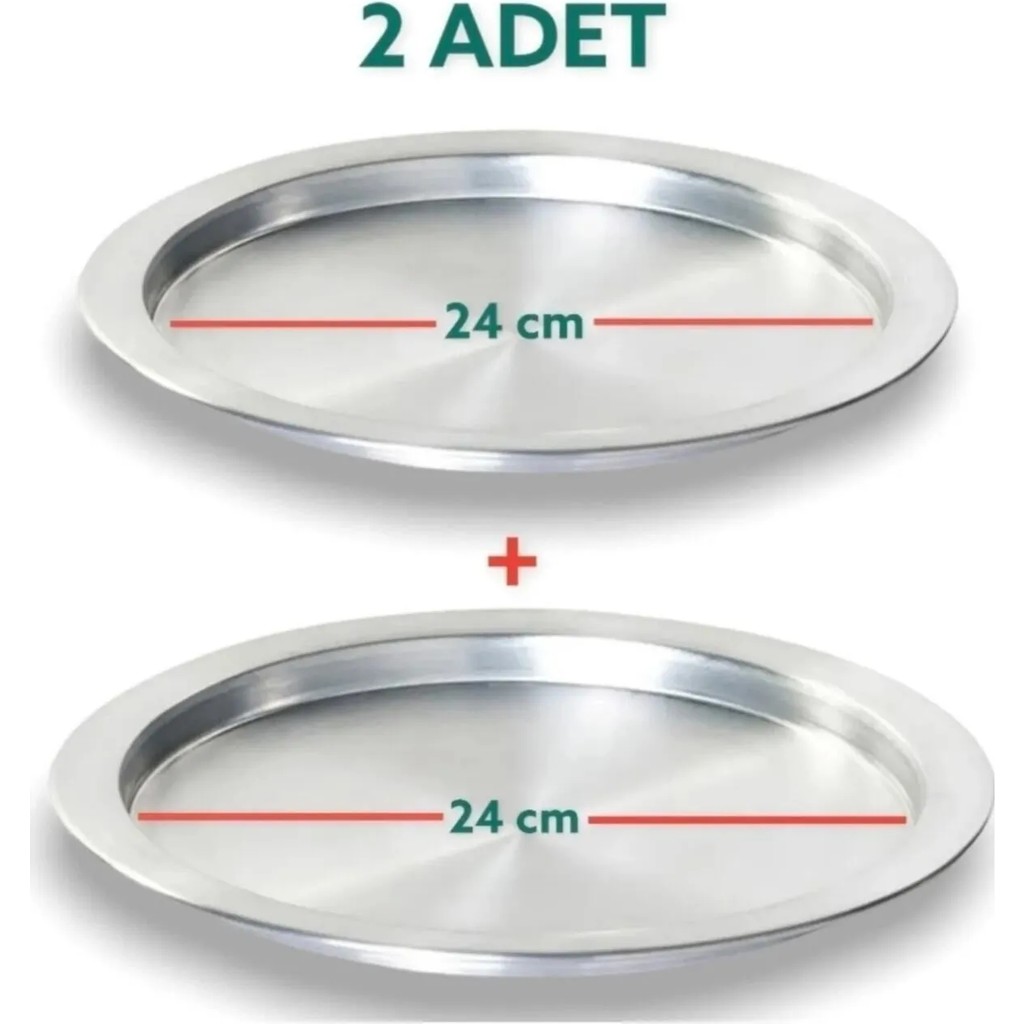 Yıldız Çelik 2 Adet 24 cm Taban Alüminyum Künefe Kadayıf Tepsisi & Tabağı Tepsiler / Fırın Kapları Fiyatı