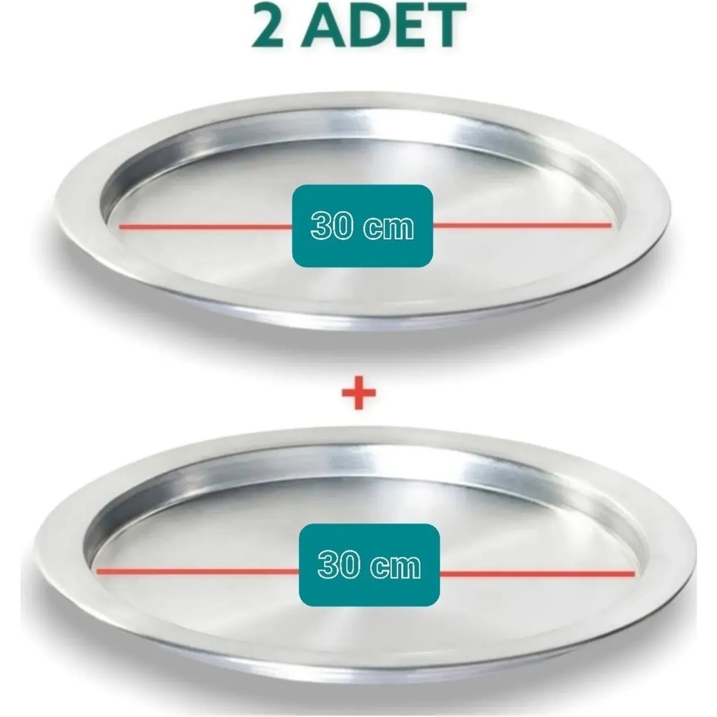 Yıldız Çelik 2 Adet 30 cm Taban Alüminyum Künefe Kadayıf Tepsisi & Tabağı Tepsiler / Fırın Kapları Fiyatı