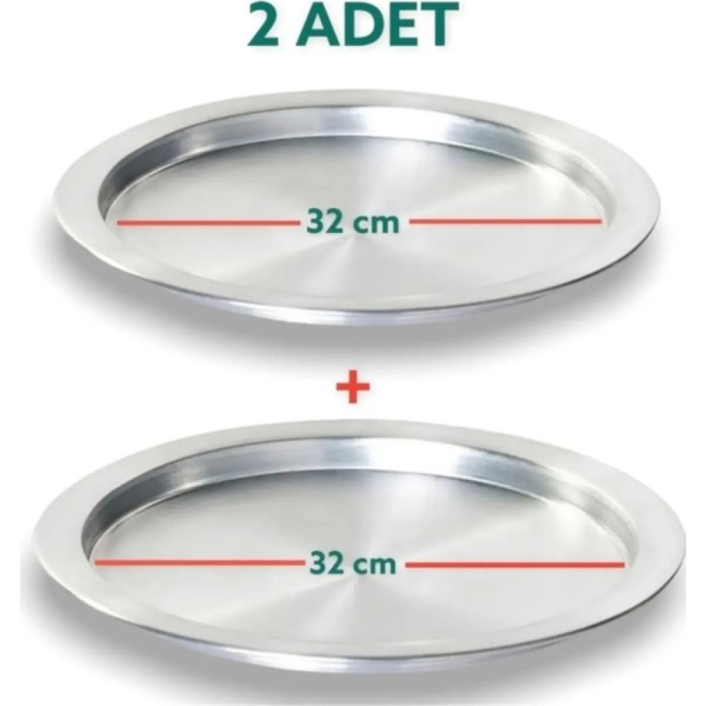 Yıldız Çelik 2 Adet 32 cm Taban Alüminyum Künefe Kadayıf Tepsisi & Tabağı Servis Tepsisi Fiyatı