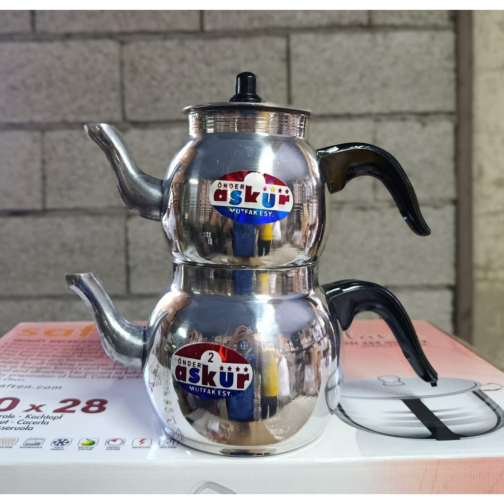Yıldız Çelik Alüminyum Küre Çaydanlık 1,2 lt 2 Numara Hafif ve Dayanıklı Çay / Çaydanlık Setleri Fiyatı