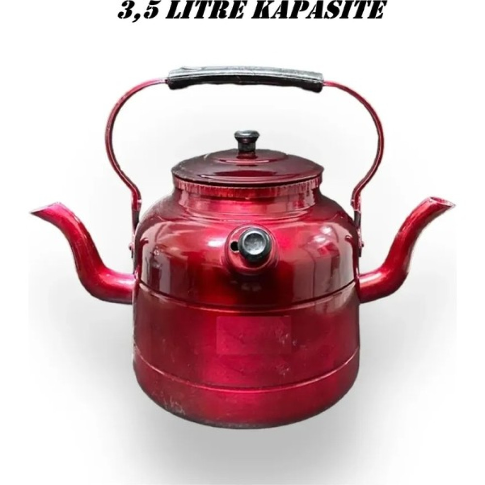 Yıldız Çelik Çift Taraflı Elma Şekeri 4,5 Litre Osmanlı Muhabbet Çaydanlığı Çay / Çaydanlık Setleri Fiyatı
