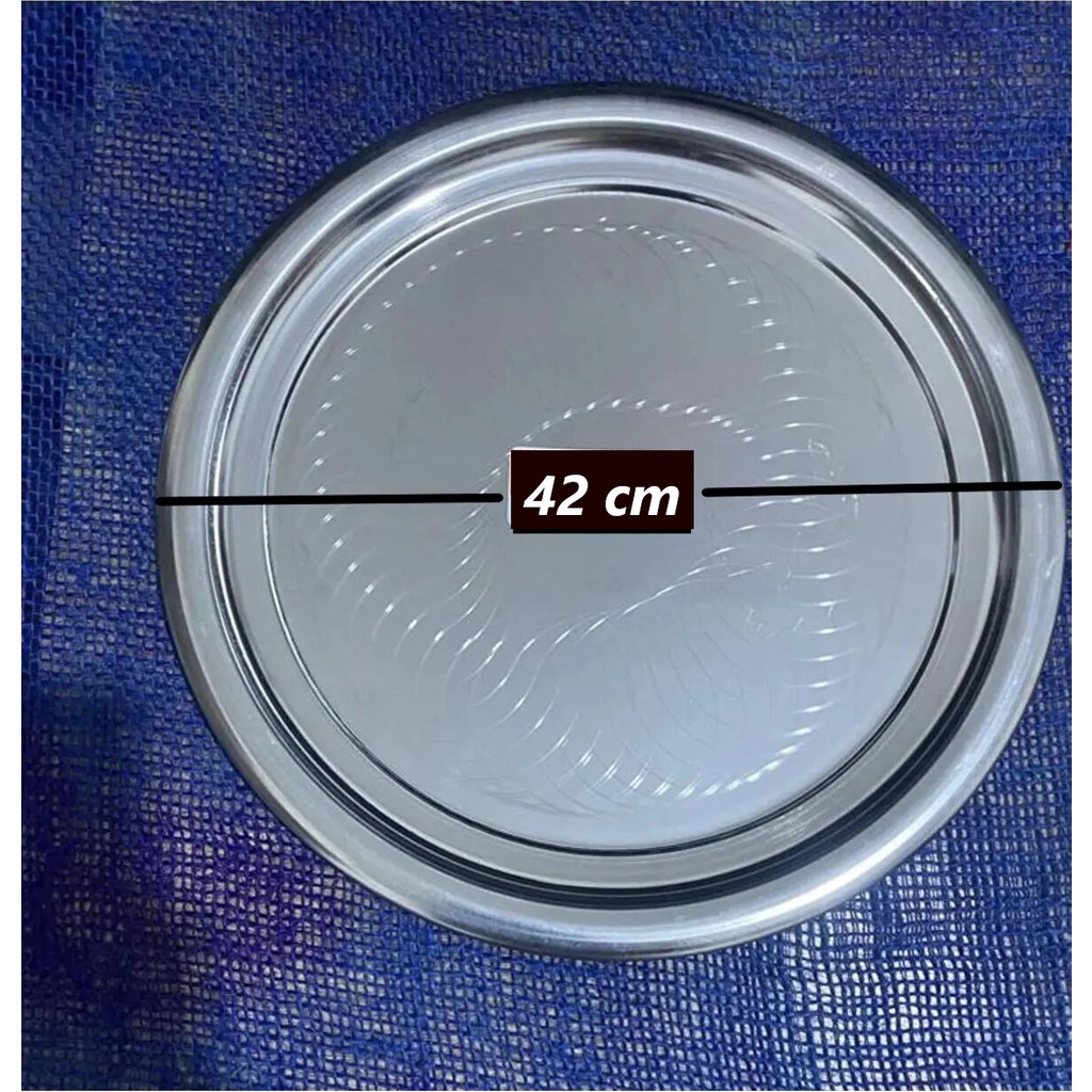 Yıldız Çelik Paslanmaz Krom 6 Numara Çay ve Servis Tepsisi & Sini 42 cm Servis Tepsisi Fiyatı