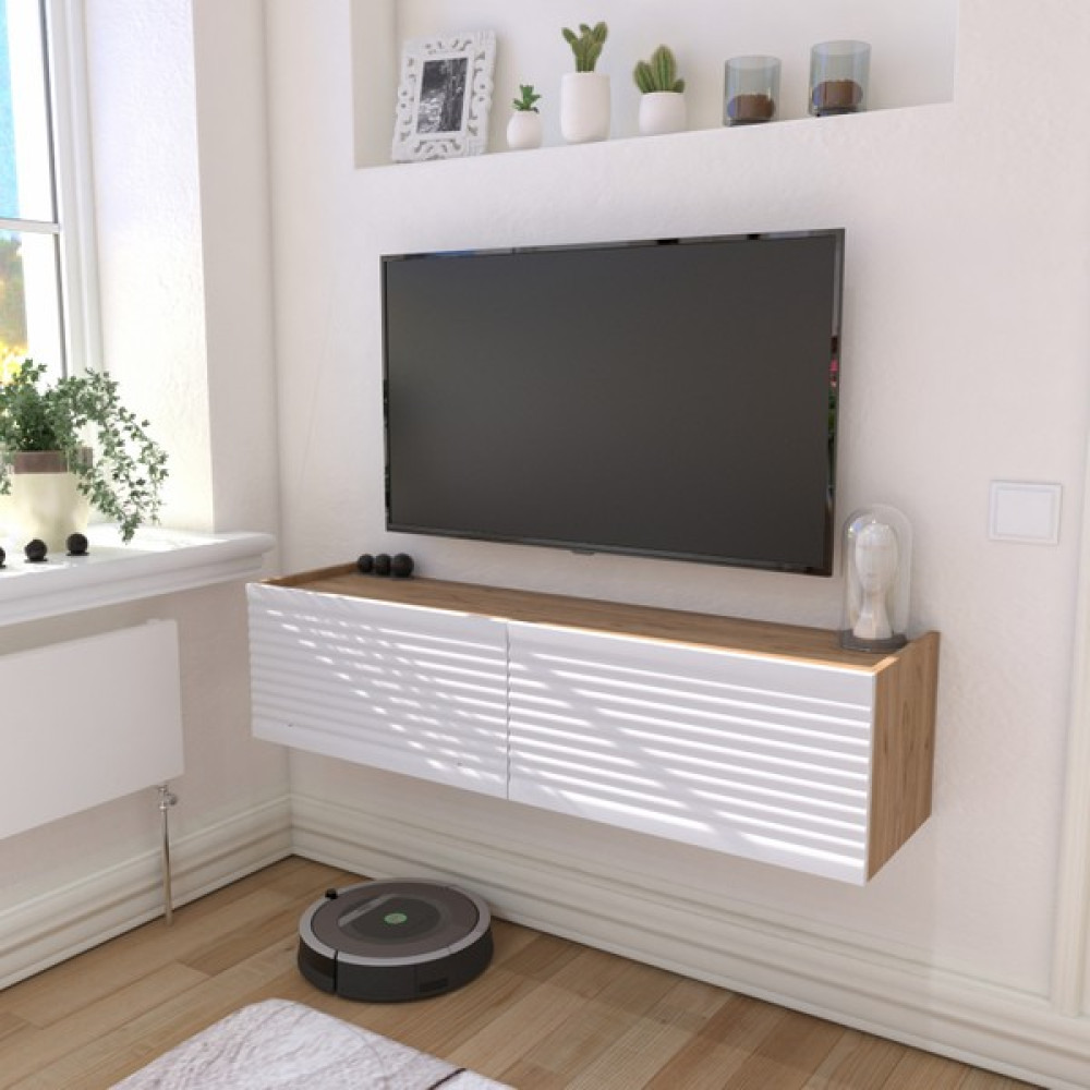 Yıldız Elegance Selin Luxe Tv Ünitesi Tv Sehpası Ahşap/beyaz - Beyaz - Sepet Ceviz Tv Ünitesi / Sehpası Fiyatı