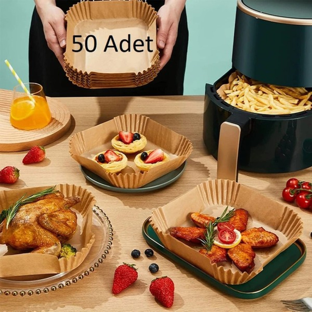 Yıldız Fırsat Xl Xxl Modeller Için Airfryer Pişirme Kağıdı Fritöz Yağlı Kağıt 50 Adet Büyük Airfryerler Için Uygun Xiaomi Philips - Açık Kahverengi Pişirme Kağıdı Fiyatı