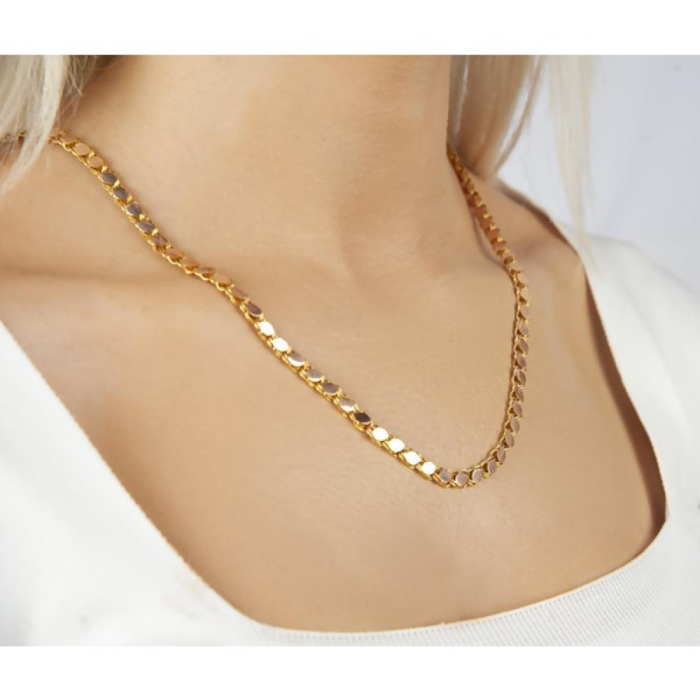Yıldız Gold Pullu Zincir - 45-50 cm Altın Kolye Fiyatı