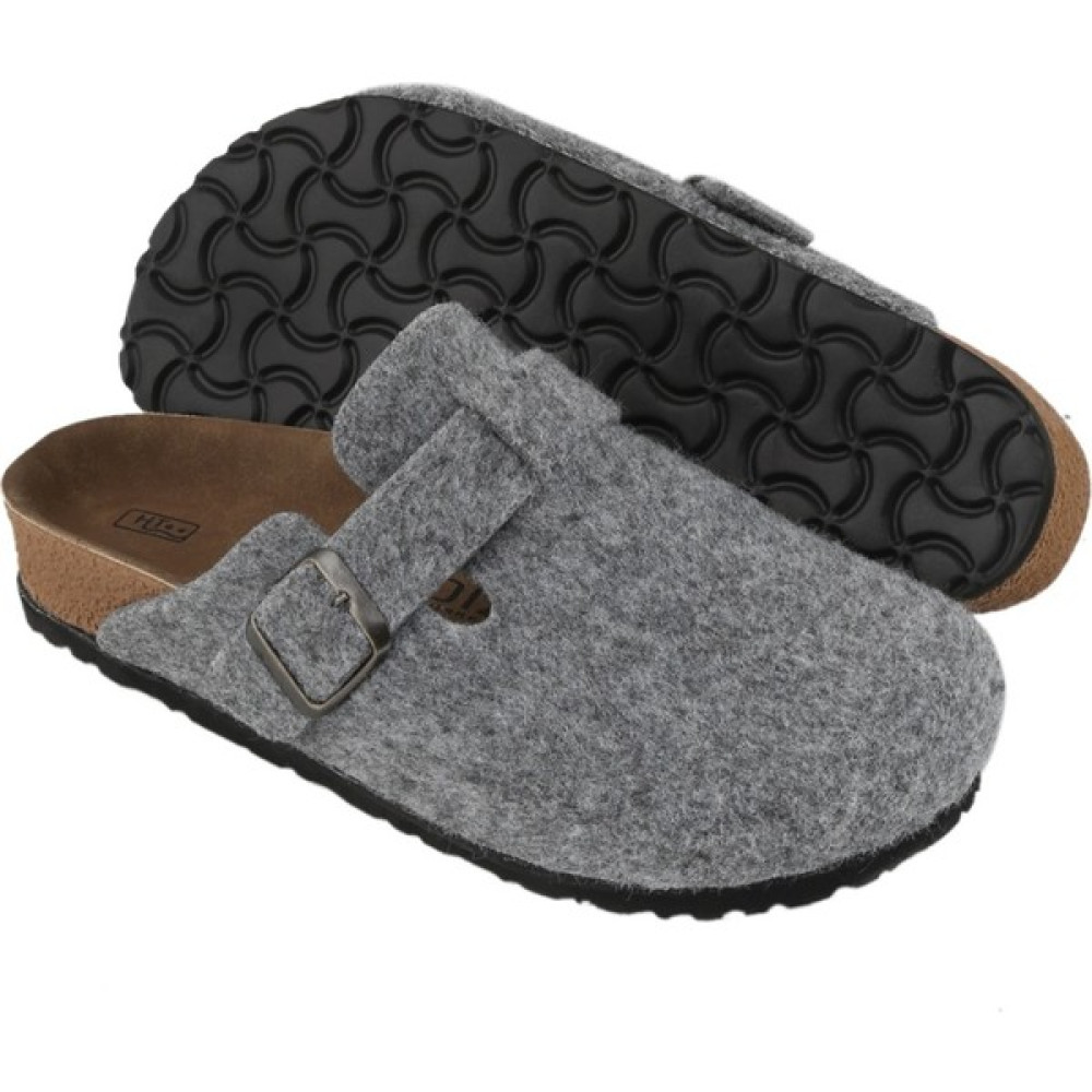 Yıldız Shoes Hogus Ithal Unisex Kışlık Önü Kapalı Keçeli Günlük Sabo Ev Terliği Misafir Ev Terliği Gri Erkek Terlikleri ve Sandaletleri Fiyatı