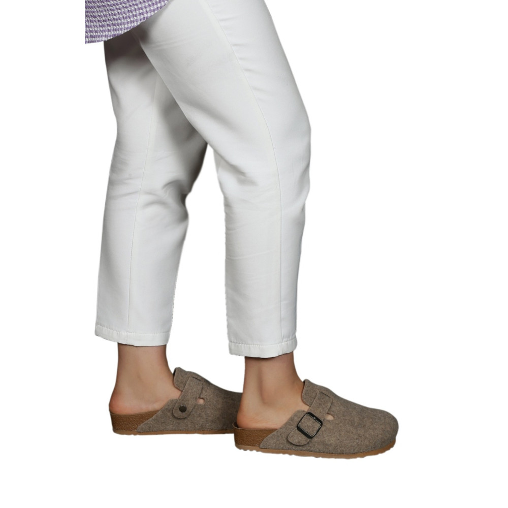 YILDIZ SHOES Hogus Ithal Unisex Kışlık Önü Kapalı Ortopedik Keçeli Günlük Sabo Ev Terliği Taba 37 Beden Unisex Sandalet Fiyatı