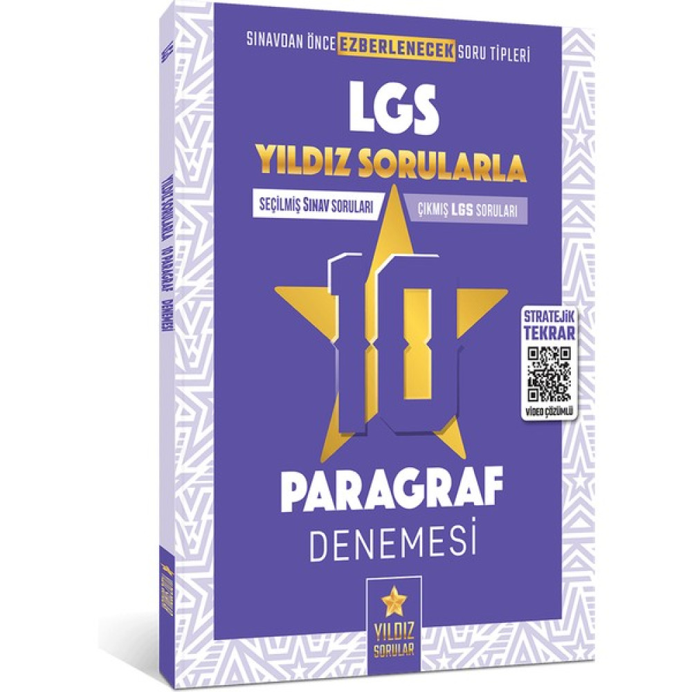 Yıldız Sorular 8. Sınıf LGS Paragraf 10 Deneme Kaynak Kitapları Fiyatı