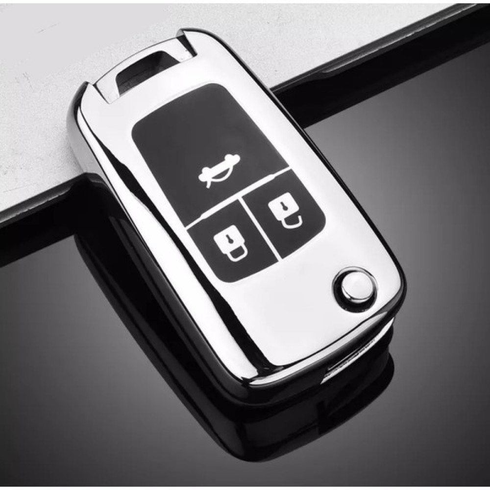 Yıldız Tuning Opel Combo Insignia  Parlak Anahtar Kılıfı Gümüş Renk Anahtarlık Fiyatı