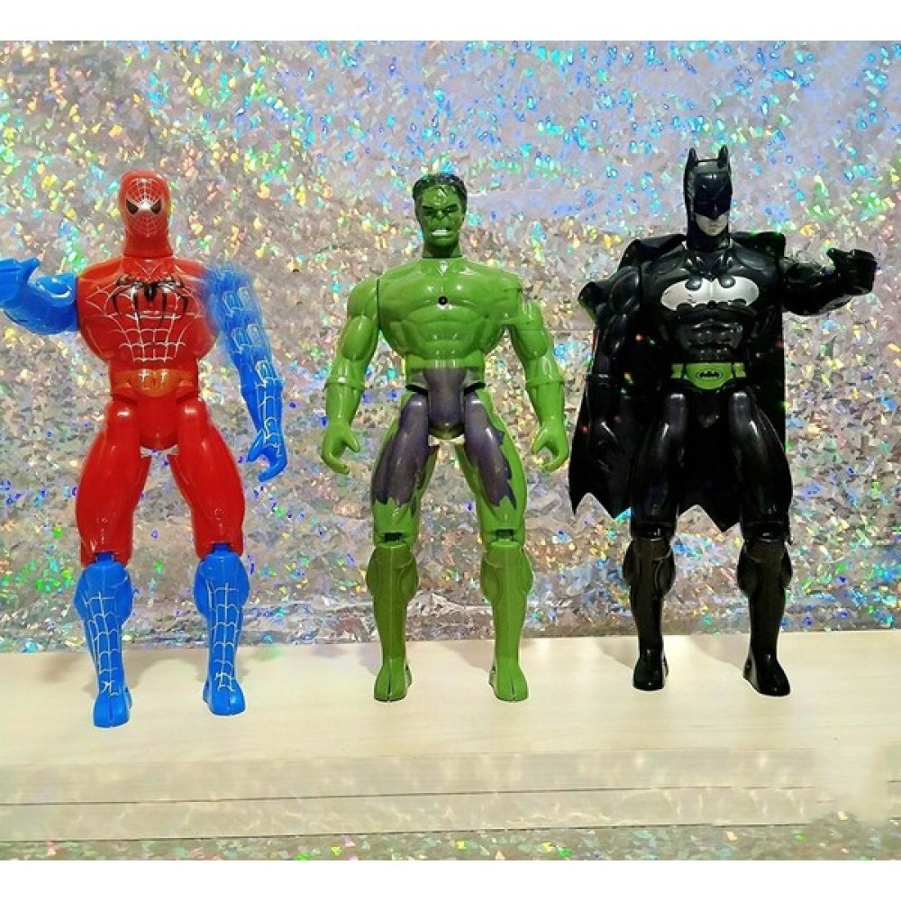 Yıldızdükkan Oyuncak Süper Kahraman 3'lü Avengers 30 cm Batman Hulk Örümcek Adam Figür Spiderman Oyuncak Fiyatı