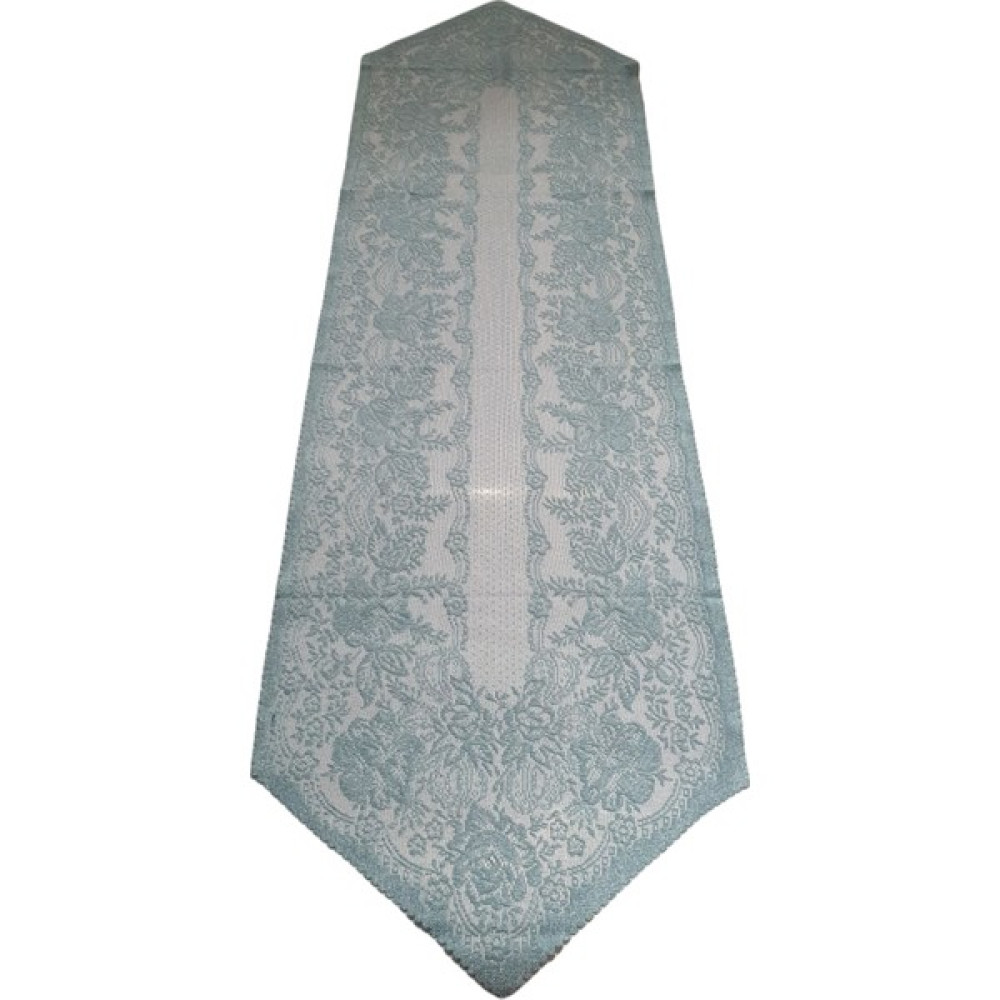 Yıldızhan Çeyiz Kırmızı Dekoratif, Şık, Örme, Tül, Dantel Ranır (Runner) 40 x 140 cm - Turkuaz Masa Örtüsü Fiyatı