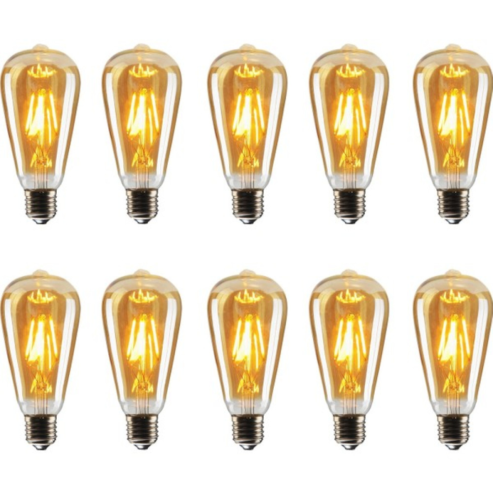 Yıldızhane Edison ST64 Flamanlı Rustik 4W LED Ampul 10'lu Dekoratif Vintage Aydınlatma Tasarruflu Ampul Fiyatı