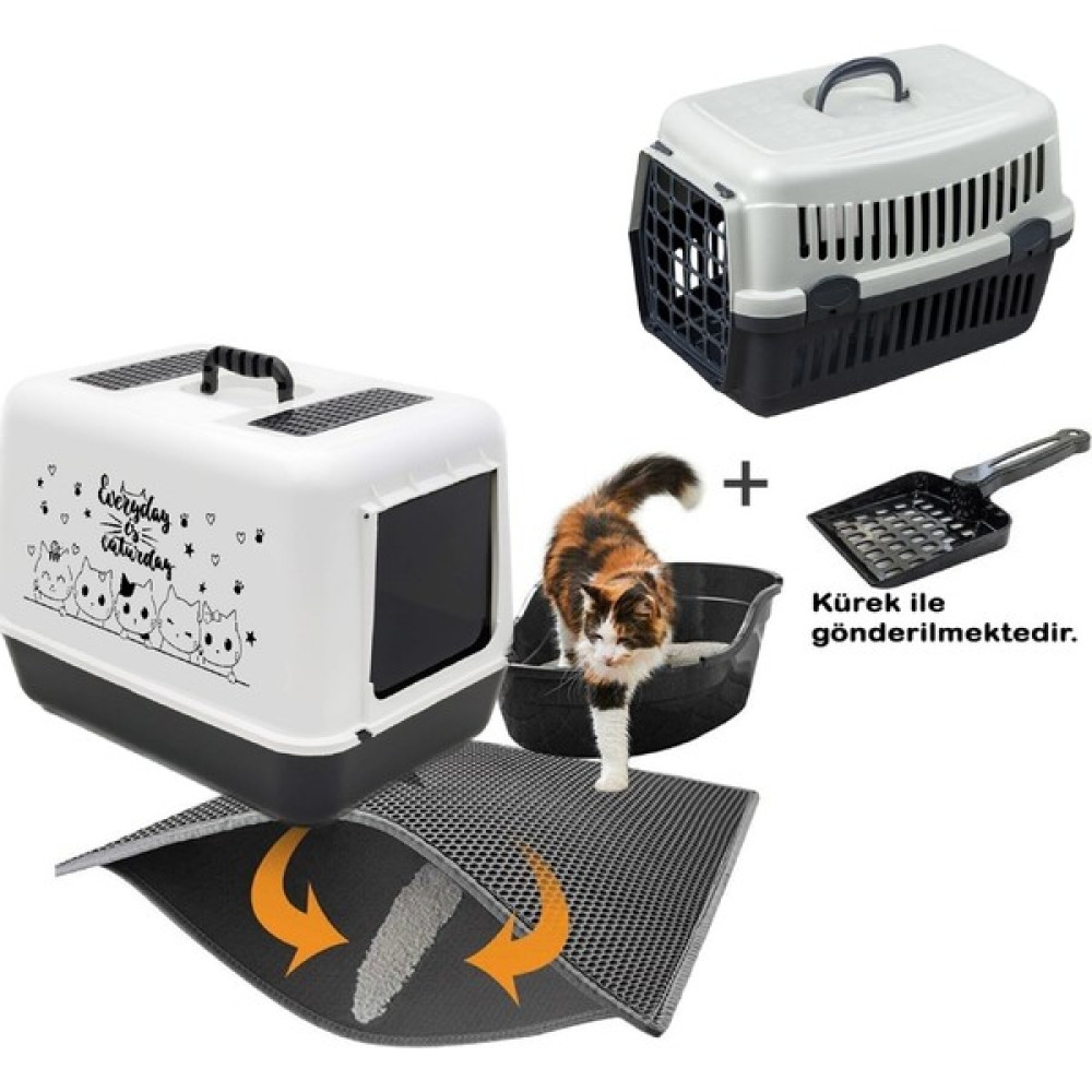Yıldızhane Lüx Kedi Tuvaleti - Taşıma Kabı - Elekli Pas Pas Evcil Hayvan Ürünleri Fiyatı