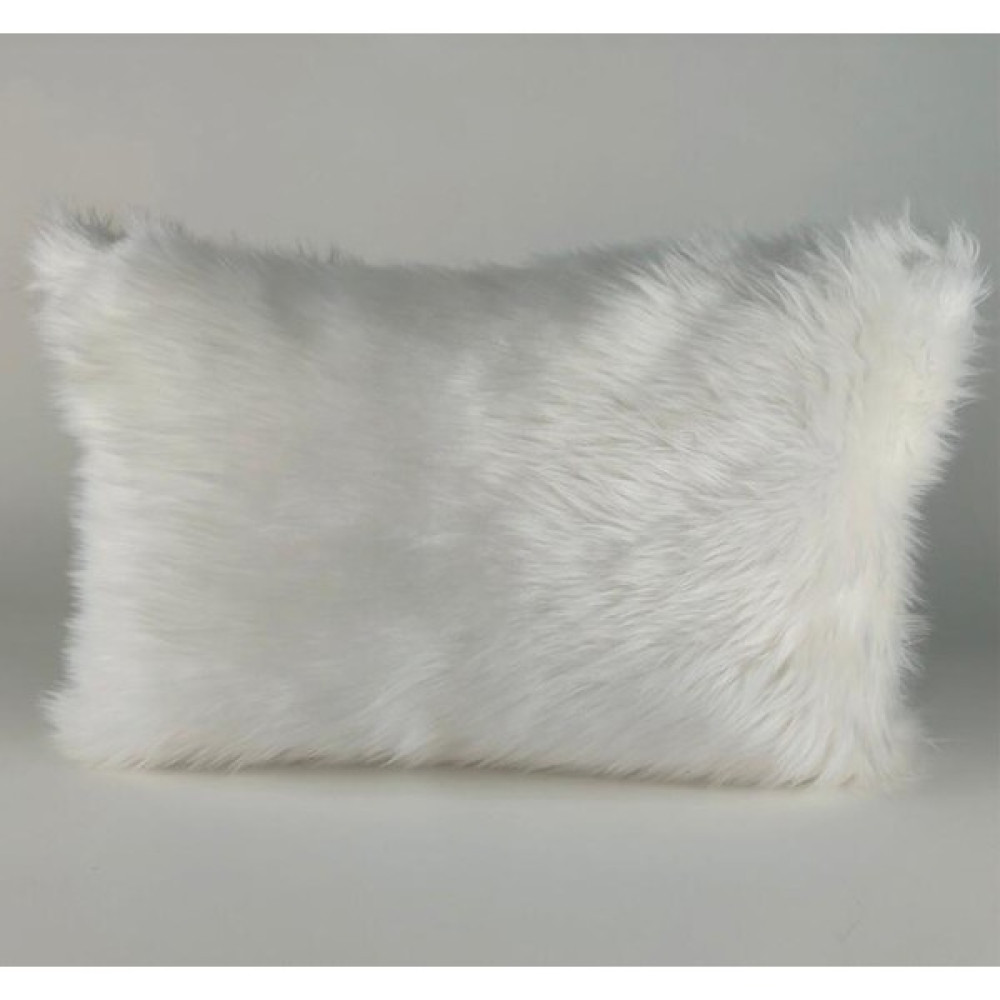 Yılmaz Home Peluş Dikdörtgen Kırlent Kılıfı - Beyaz - 30 x 50 cm Kırlent / Mobilya Yastığı Fiyatı