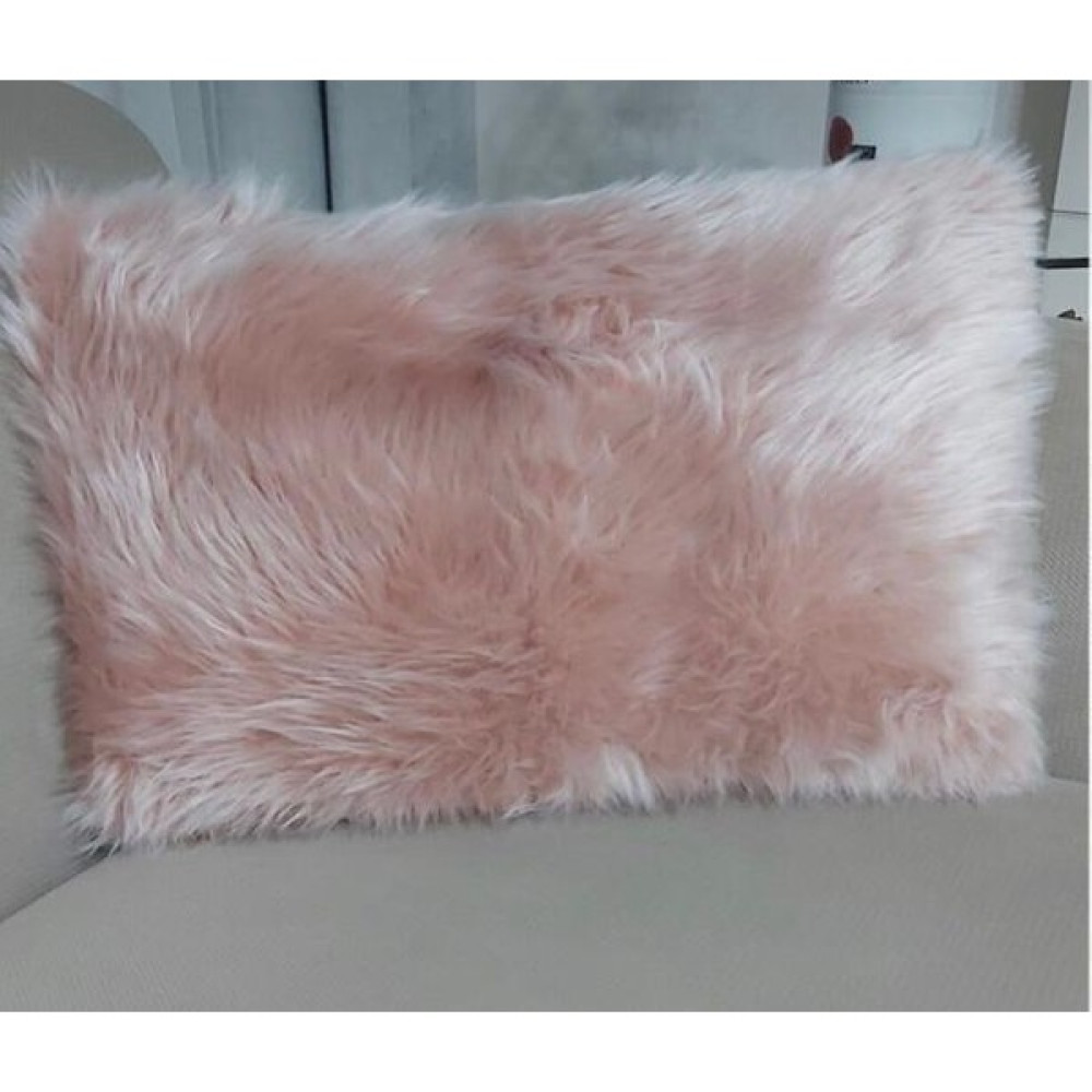 Yılmaz Home Peluş Dikdörtgen Kırlent Kılıfı - Pudra - 30 x 50 cm Kırlent / Mobilya Yastığı Fiyatı