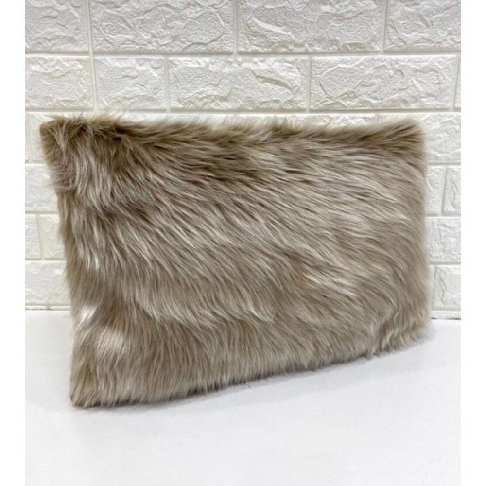 Yılmaz Home Peluş Dikdörtgen Kırlent Kılıfı - Sütlü Kahve - 30 x 50 cm Kırlent / Mobilya Yastığı Fiyatı