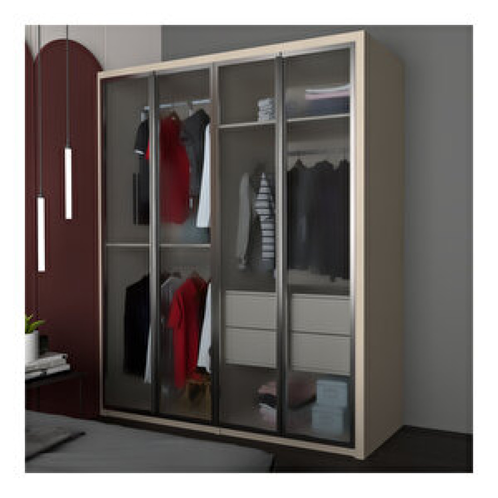 Yılwood Home Camli Kapakli Gardirop Koton Gardrop & Dolap Fiyatı