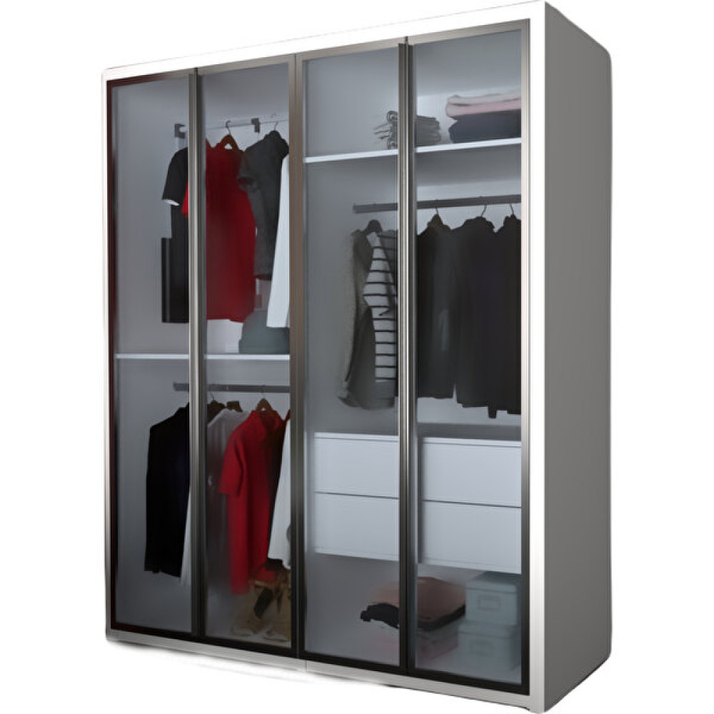 Yilwood Home Kapaklı Gardırop - Beyaz Gardrop & Dolap Fiyatı
