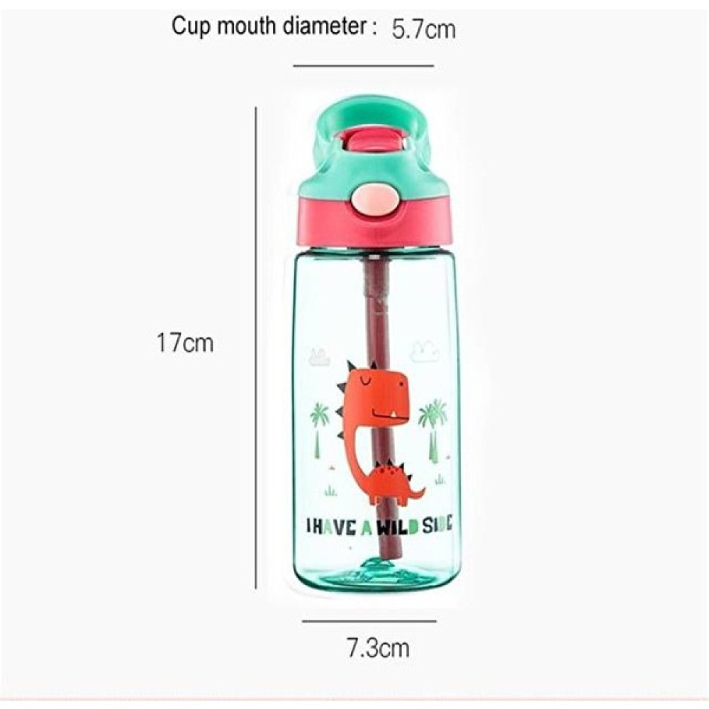 Yingjielide Yeşil Çocuklar Için Taşınabilir Su Şişesi 480 ml Çocuklar Su Şişeleri Yaratıcı Güzel Karikatür Bebek Pipetli Bardak Sızdırmaz Su Şişesi... Suluk Fiyatı