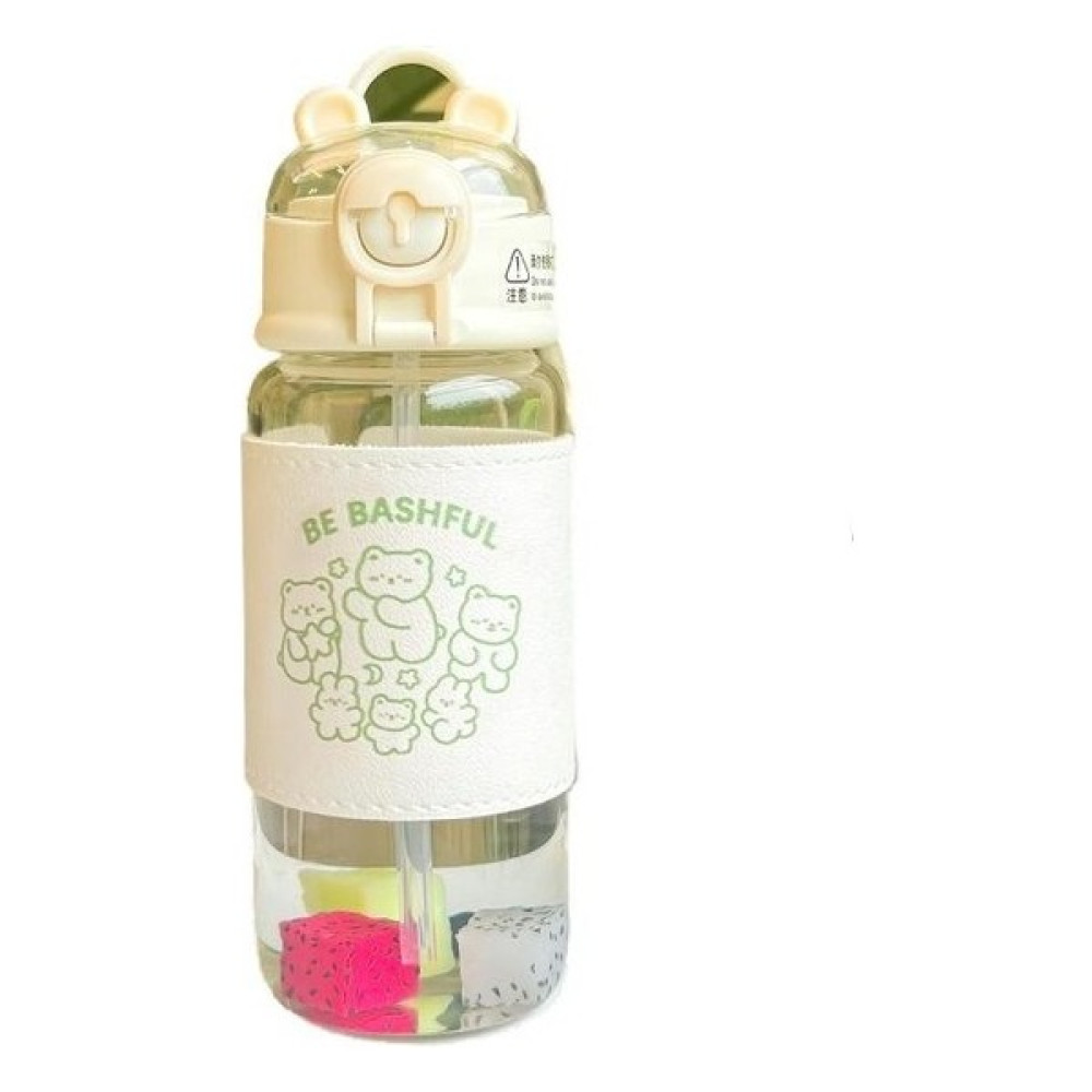 YinQian Boutique Cam Kupa Karikatür Kabartmalı Öğrenci Kupa El Yaylı Kapak (Yurt Dışından) Kamp Mutfağı Fiyatı