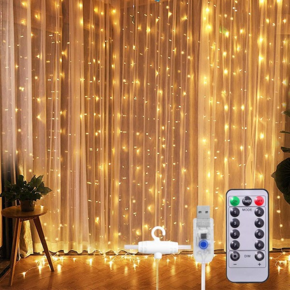Yiqln 3 x 3 M 300 Perde Işık Ipi (Yurt Dışından) Led Aydınlatmalar Fiyatı