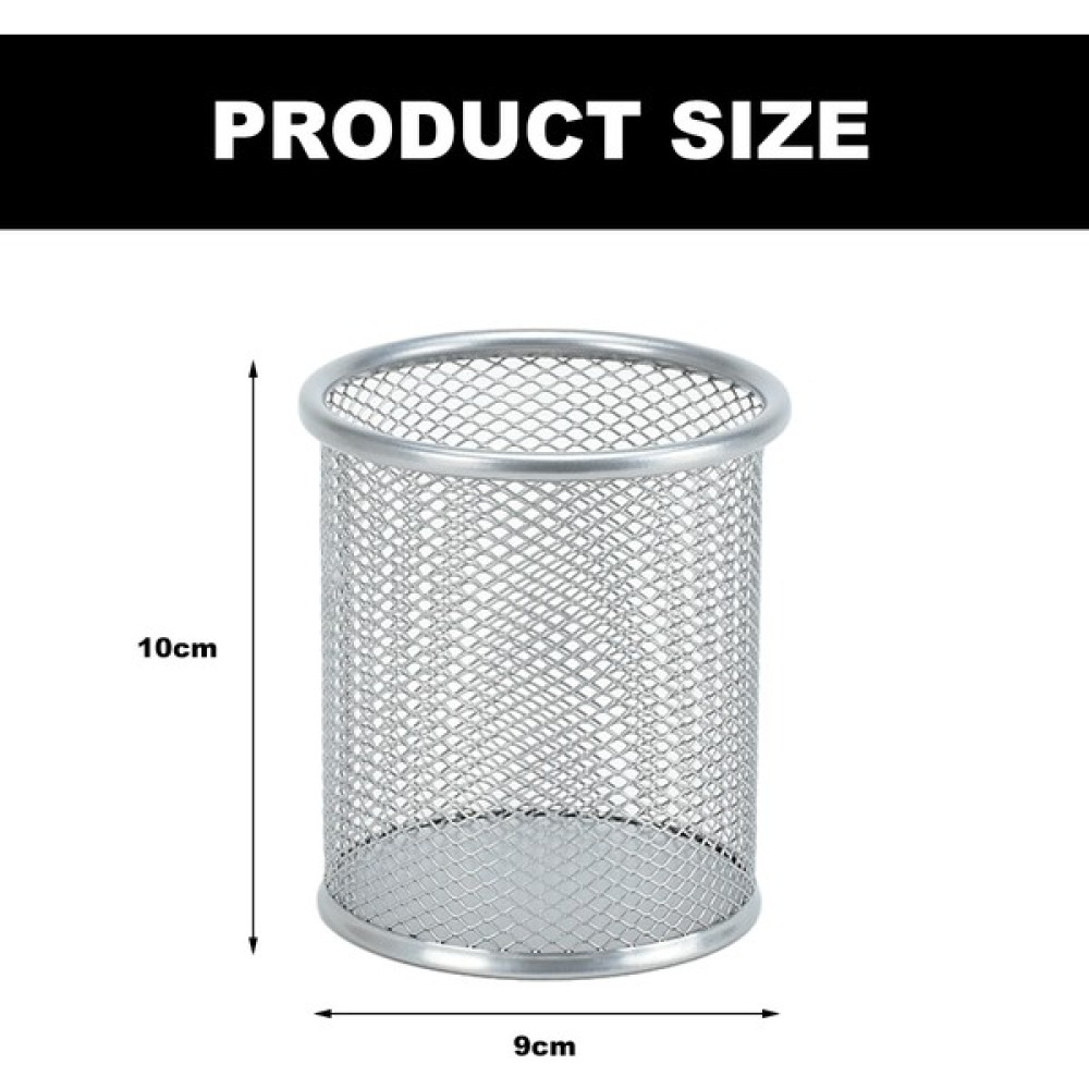 Yiqln Mesh Metal Kalemlik - Masa ve Ofis Kalemi Düzenleyici (Yurt Dışından) - Gümüş - Kalem Kutusu - 21 x 20 x 10 cm Kalemlik (Kalem Kutusu) Fiyatı