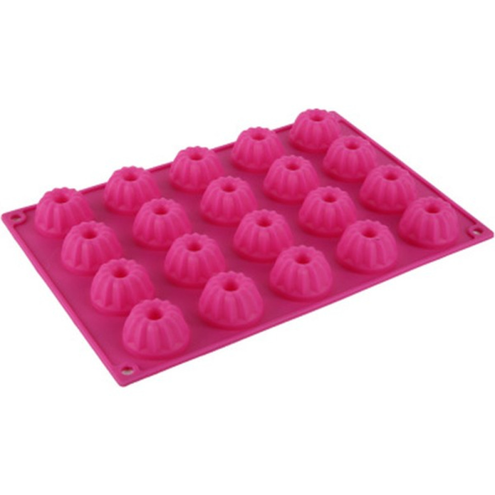 Yiqln Mini Silikon 20 Delikli Çiçek Şeklinde Silikon Kek Kalıbı Yapışmaz Kaplamalı Silikon Pişirme Gereçleri 29.8 * 19.9 * 2.2cm (Yurt Dışından) Kek Kalıpları Fiyatı