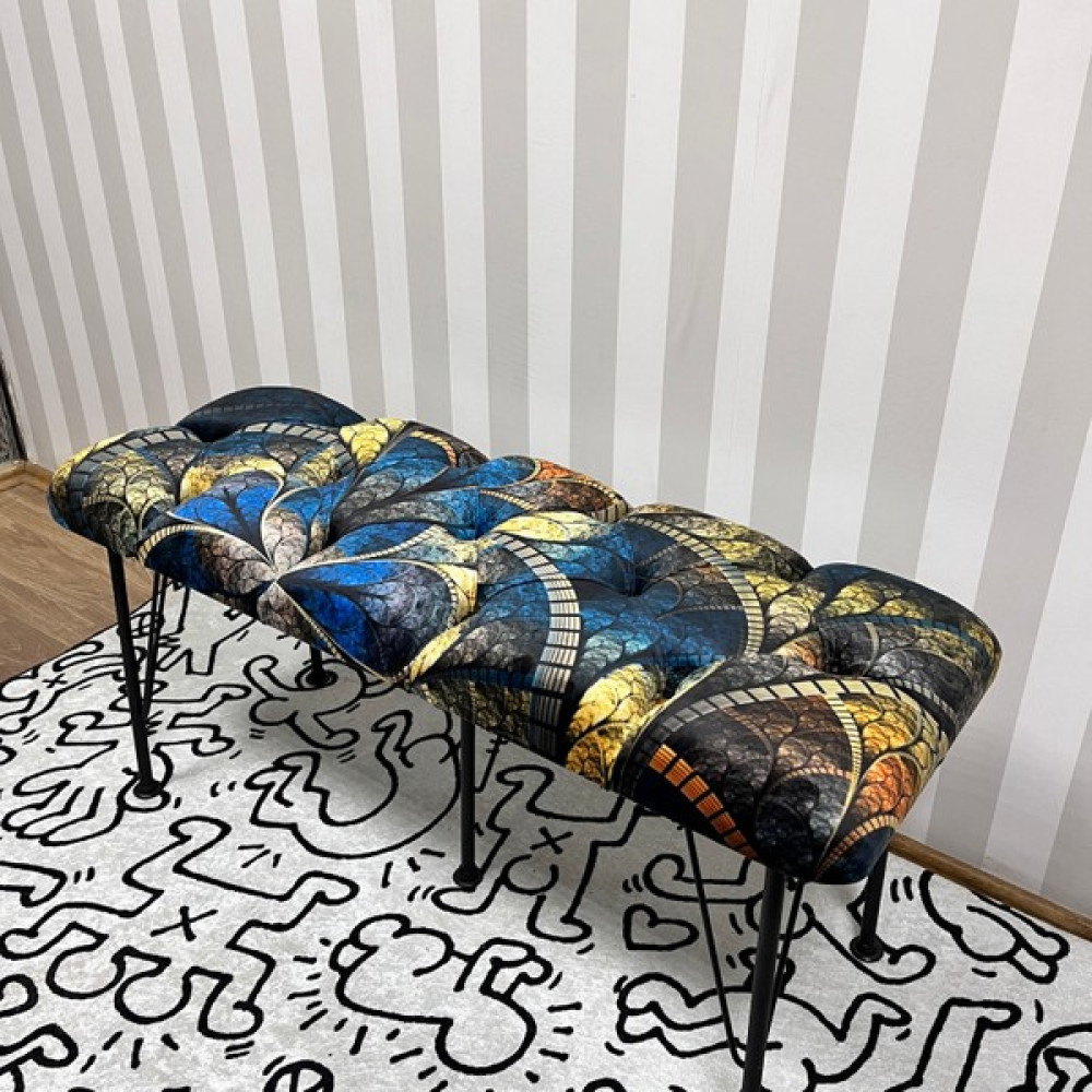 Yirmi15 Bench Metal Ayaklı Bench Babyface Vienna Bench Puf Özel Baskılı Bench & Puf - 001 Puf Fiyatı