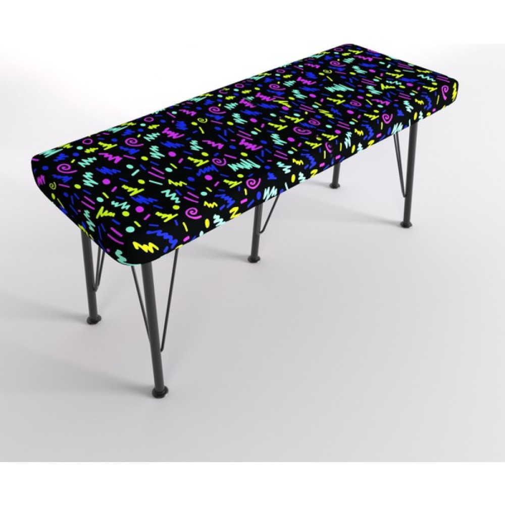 YIRMI15 Metal Ayaklı Babyface Puf & Bench - Arcade Game Bench Baskılı Bench Game Desen Bench - Renkli Puf Fiyatı