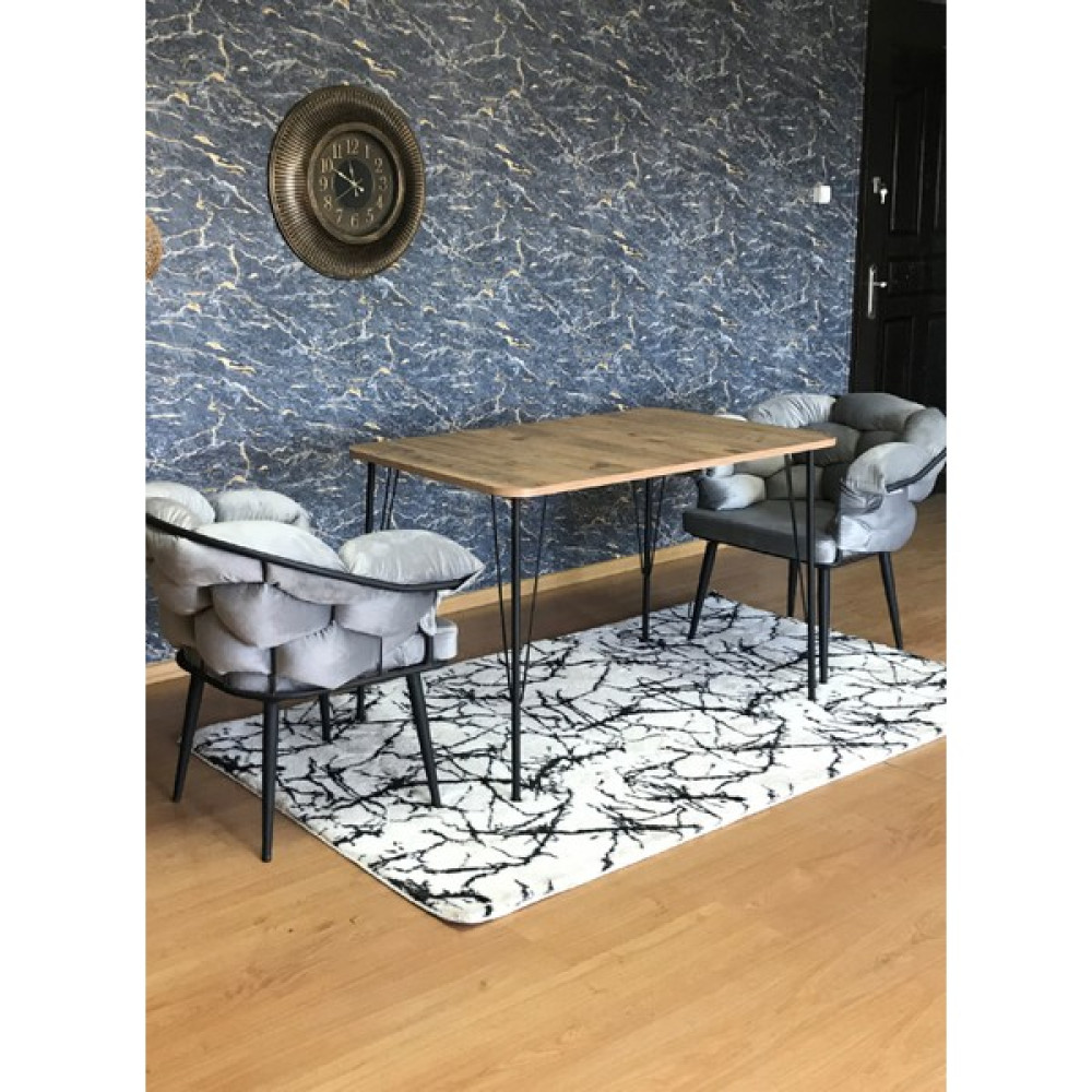 YIRMI15 Metal Ayaklı Beyaz - Eclipse 70X110 cm Masa - Atlantik Çam Çalışma Masası Fiyatı