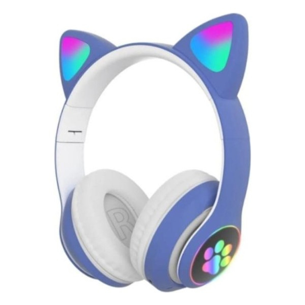Yirmiyirmi Ticaret Işıklı Mavi Vilya Kedi Kulağı Detaylı Kablosuz Çocuk Kulaklığı Bluetooth 5.0 Oto Boyaları Fiyatı