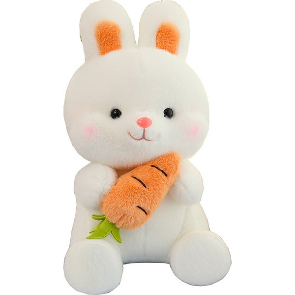 Yiteyuan 25CM Sevimli Havuçlu Tavşan Peluş Oyuncak Çocuk Peluş Oyuncak (Yurt Dışından) - Beyaz Peluş Oyuncaklar Fiyatı