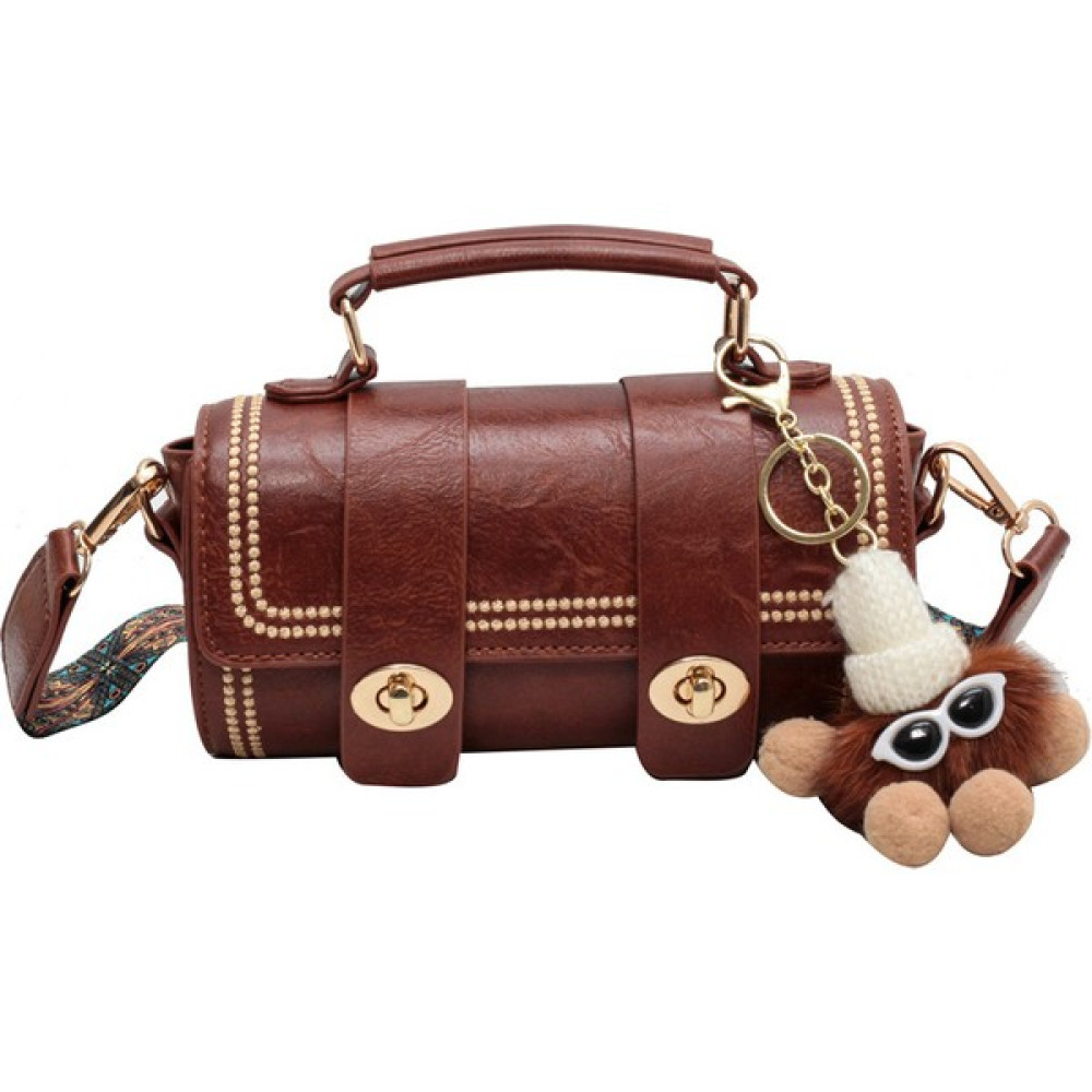 YJ Retro Küçük Çanta Sonbahar ve Kış Boston Vahşi Moda Silindir Çanta Messenger Çanta (Yurt Dışından) Bayan Çanta ve Cüzdan Fiyatı